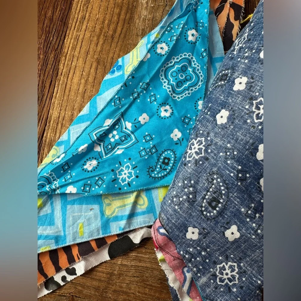 Colorful Dog Bandana Set (scarf) for Xsmall dogs